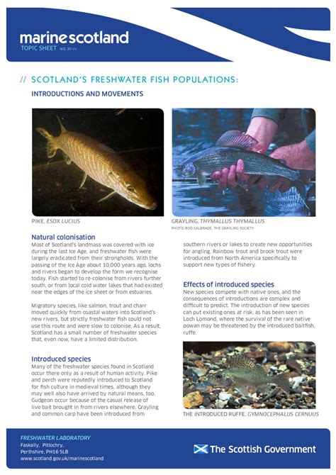 fish introductions scotland.